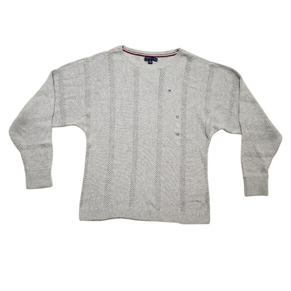 Tommy Hilfiger Women's Oversized Sweater | Modern Crewneck Jumper | Cozy Knit - Picture 1 of 6
